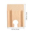 thumbnail image 4 of 10 Pcs Piste de Train en Bois Concave Beige pour Activités Éducatives pour Enfants, 4 of 8