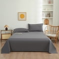 thumbnail image 1 of Birdeem Queen Size Bed Sheet Set with Pillowcases, 3-Piece Polyester Deep Pocket Sheets, Easy Care Wrinkle Free Solid Color Bedding, Fits Mattress Up to 16 Inches, 1 of 9