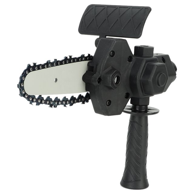 Electric Drill Convert To Chainsaw Attachment, Cutting Wood Chainsaw Attachment High Compatibility Easy To Modify For Lumbering 10.2cm / 4in