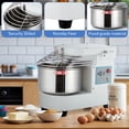 thumbnail image 4 of Commercial 10.5QT Dough Mixer,Food Mixer Machine 650W Dual-Rotation Kneading with Touchscreen Timer & Safety Shield, for Bakeries, Pizza Restaurants, Commercial Kitchens, 4 of 8