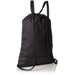 Nike Brasilia Training Gymsack, Drawstring Backpack with Zipper Pocket and Reinforced Bottom, Black/Black/White