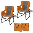 thumbnail image 1 of Gaderth Camping Directors Chair,Oversized Portable Folding Chair,Camping Chair Lawn Chair With Side Table For Adults Support 400 lbs,For Concert Sports Picnic Beach Fishing,2PCS, 1 of 8
