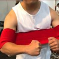 thumbnail image 3 of Écharpe de Musculation Support de Coude Résistant aux Déchirures Bande en Nylon pour Entraînement Physique Gym Entraînement L, 3 of 9