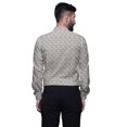 thumbnail image 2 of BESTMAN Long Sleeve Formal Shirt For Men Printed Button Down Cotton Men Shirts, 2 of 5