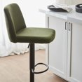 thumbnail image 4 of Bouclair Tabouret de Bar Réglable en Tissu Kaki et Métal, 4 of 10