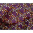 thumbnail image 4 of oneOone Silk Tabby Fabric Spiral & Floral Block Print Fabric By The Yard 42 Inch Wide, 4 of 4