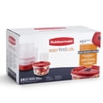 thumbnail image 2 of Rubbermaid Vented Easy Find Lid Food Storage Containers, 24-Piece Set, Racer Red, 2 of 6