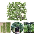 thumbnail image 2 of Retractable Garden Fence with Artificial Leaves Edging Border Panel - Sweet Potato Leaves, 2 of 8