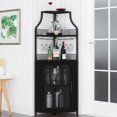 thumbnail image 1 of EDTara Corner Wine Cabinet with Removable Wine Rack, Wine Bar Cabinet with Barn Door and Adjustable Shelves, Industrial Wine Cabinet for Dining Room, Living Room,Kitchen, 1 of 7