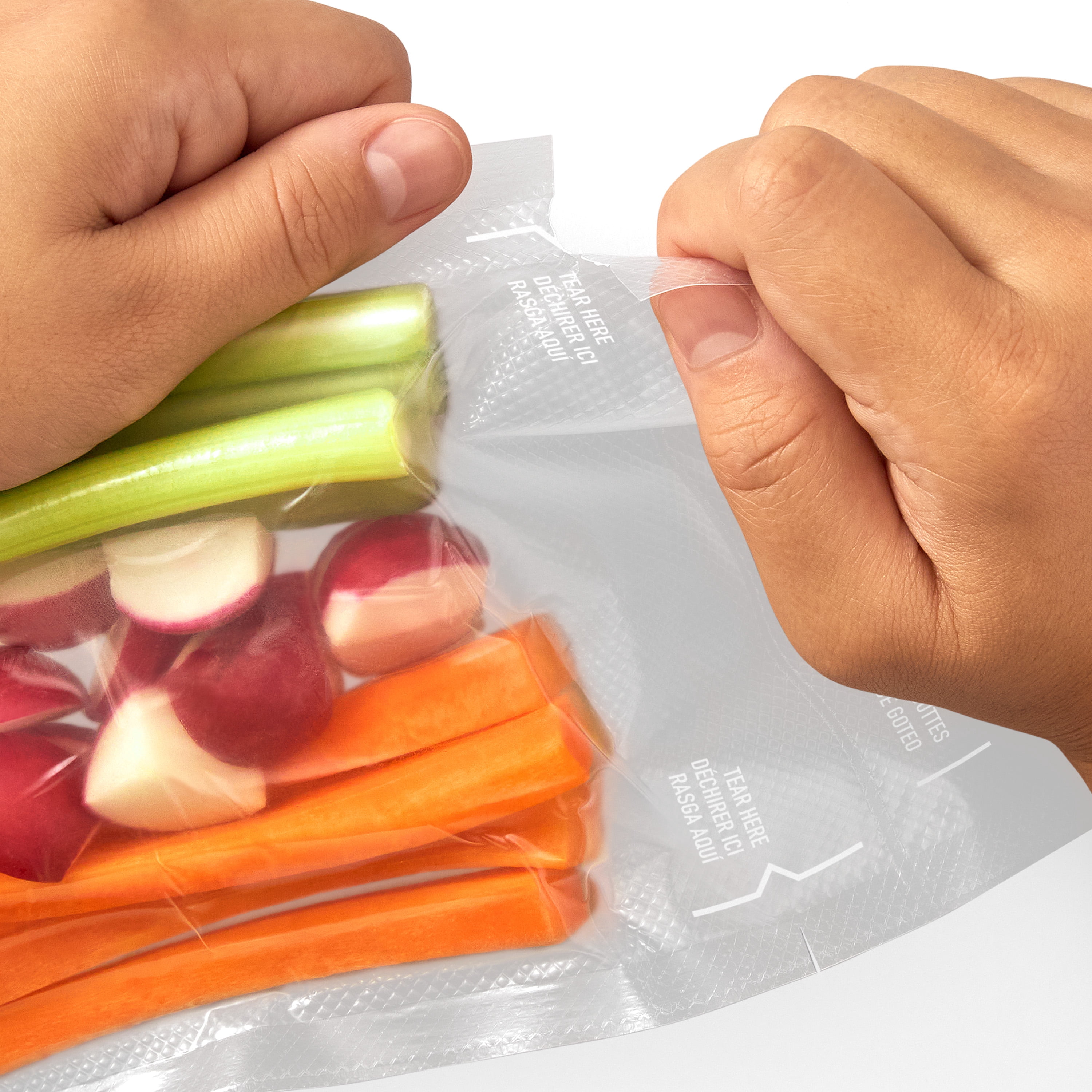 FoodSaver Gallon Pre-Cut Vacuum Seal Bags, Easy Use Vacuum Storage Bags, Align to Seal and Tear to Open Vacuum Sealer Storage Bags