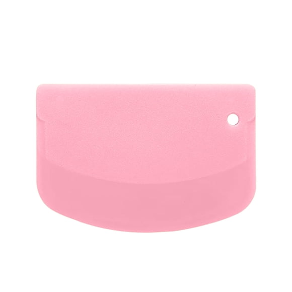 Plastic Scraper for Cake Cream, Dough Cutter, Kitchen Tool, Semi-Circular D-Shape, Multipurpose Baking Accessory for Cooking and Food Prep