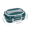 thumbnail image 3 of Wzzjkit Three Compartments Leakage Proof Heating Electrical Lunch Box Plug in Heat Preservation Two in One Lunch Box, 3 of 6
