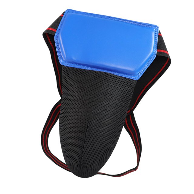 DYNWAVECA Boxing Groin Guard Protector Protector Comfortable Groin Abdominal Guard Protection for Mma Fighting Gym Muay Thai Kickboxing Blue for Adults