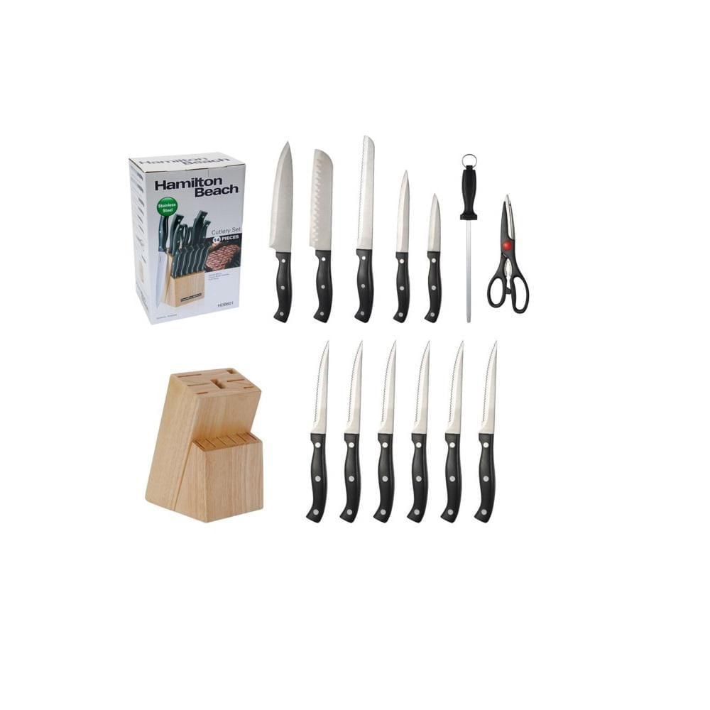 Hamilton Beach 14-Piece Stainless Steel Knife Set