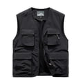 thumbnail image 1 of Styesk Jackets for Men Men's Work Clothes Jacket Solid Color Stand Collar Multiple Pockets Outdoor Sports Photography Coat, 1 of 2