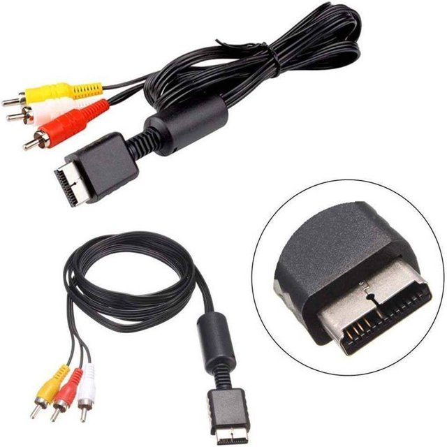 Langgg Gaming Lines High-Performance Long Enough Length Wear-resistant Games Accessories Component Television Wire PS2 AV Cord System