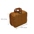 thumbnail image 4 of MasteelfCA 1 Pce Organisateur de Cosmétiques Tissé Étui de Rangement Vintage Étui de Rangement de Maquillage Portable, 4 of 8