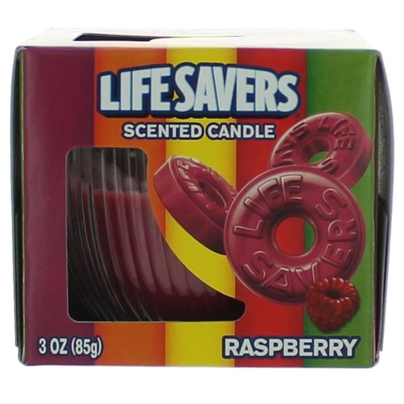 Life Savers cliver3 Pot de Bougie Parfumée de 3 oz pour Framboise