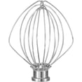 thumbnail image 1 of Wire Whip for KitchenAid Stand Mixers, Stainless Steel Incorporates Air Into Mixtures Needing Air, For K45, KSM75, KSM90 Models, Solid Hub Rustproof Burnished Finish, Dishwasher Safe, 1 of 7