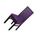 thumbnail image 2 of Transemion Easy To Assemble Chair Covers Instantly Transform Dining Area Fashionable Lace purple, 2 of 6