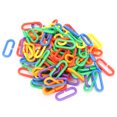 thumbnail image 2 of Educational Chain Toy, Chain Links Bird Toy Bird Biting Toy Plastic No  Edges 100 Pieces  For  Bird Toy For Cage, 2 of 8