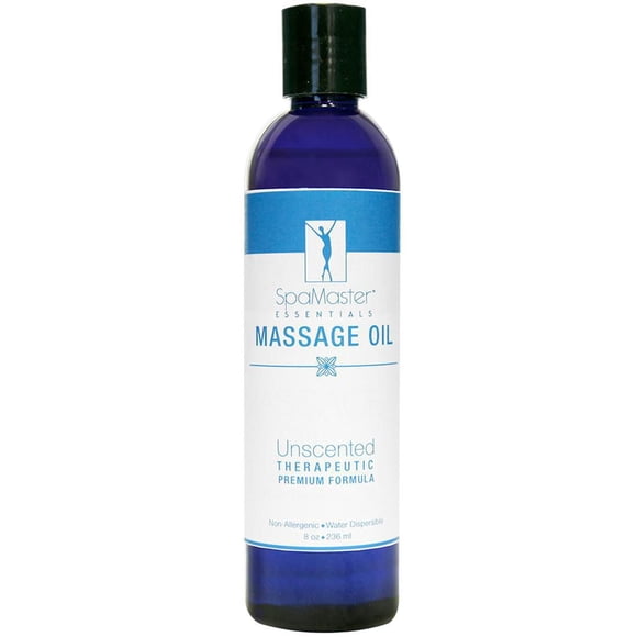 Master Massage - Organic & Unscented Water-Soluble Blend Massage Oil- 8oz Bottles