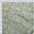 thumbnail image 4 of oneOone Polyester Spandex Light Blue Fabric Floral Fabric For Sewing Printed Craft Fabric By The Yard 56 Inch Wide, 4 of 4