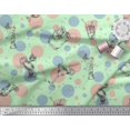 thumbnail image 3 of Soimoi Polyester Crepe Fabric Dot & Cocktail Beverages Printed Fabric 1 Yard 42 Inch Wide, 3 of 3