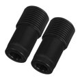 thumbnail image 1 of 2 Pcs Embouts de Tige Télescopique Tête de Balai Balai Vadrouille Extension Adaptateur Réutilisable Embout de Poignée Fileté Français Remplacement Accessoires de Poteau en Métal, 1 of 9