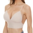 thumbnail image 1 of BJUTIR Bras For Women Low Back Bra Wire U Shaped Backless Bra Convertible Spaghetti Strap Seamless Sleeping Bralette, 1 of 9