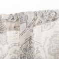 thumbnail image 3 of Curtainking Farmhouse Valance 50x18 inch Gray Rustic Floral Light Filtering Curtain Tie Up Rod Pocket Valance for Kitchen 1 Panel, 3 of 5