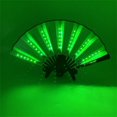 thumbnail image 1 of Foldable Hand Fan With Led Light Glowing Discoloration Fan For Night Performance Dj Bar Club Room Party Halloween Decoration, 1 of 5