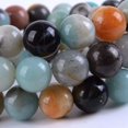thumbnail image 2 of Angelstones Natural Multi-Color Amazonite Gemstone 10mm Round Beads Stretch Bracelet 7 Inch Unisex, 2 of 2