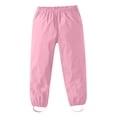 thumbnail image 1 of YOUSNH Pantalon de Pluie Imperméable pour Enfants 1-12 Ans, Taille Élastique Ajustable avec Coutures Renforcées, Garçons et Filles Jeu Extérieur Randonnée Équipement Anti-Éclaboussures Pantalon de Pluie Enfants Rose 3-4 Ans, 1 of 6