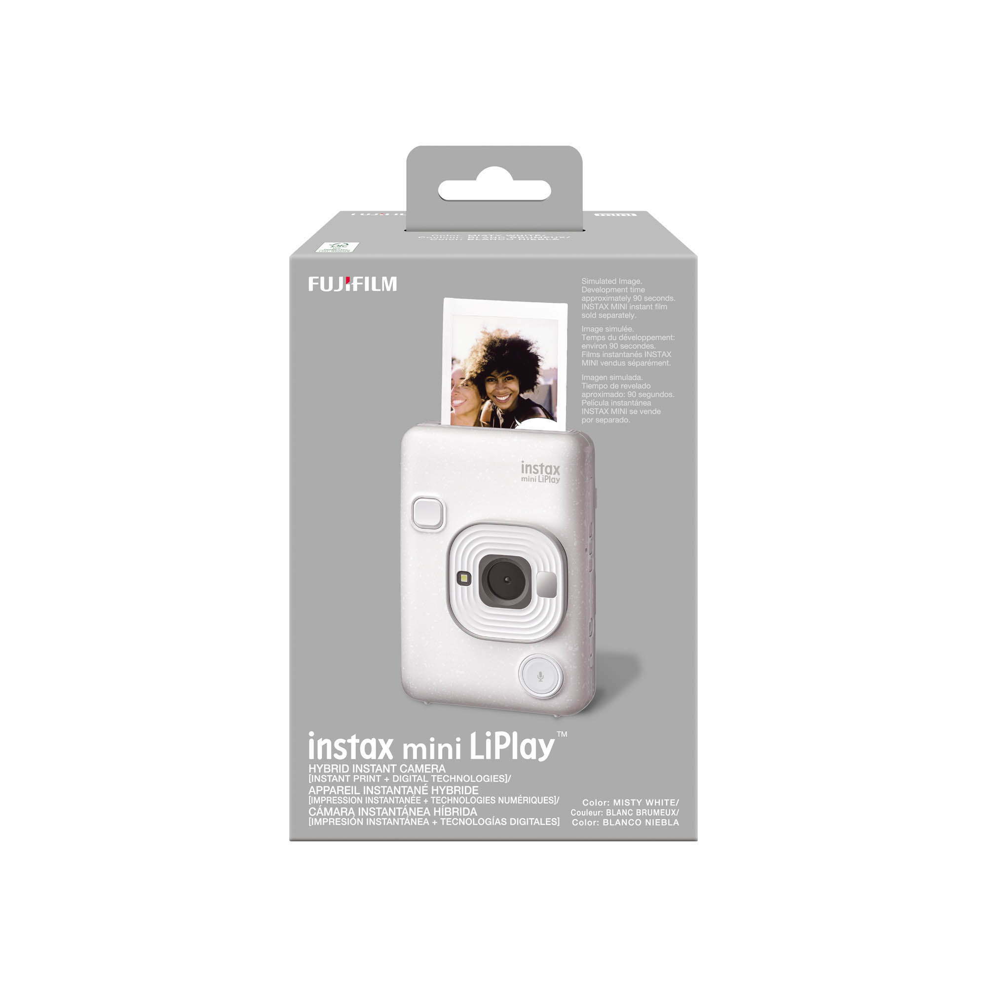 Appareil instantané hybride et imprimante pour téléphone intelligent FUJIFILM INSTAX MINI LiPlay - Blanc brumeux