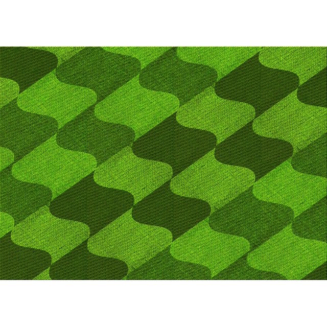 Ahgly Tapis Rectangulaire Lavable en Machine Intérieur Vert Émeraude Profond, 2 Pieds x 4 Pieds