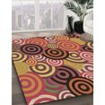thumbnail image 3 of Ahgly Company Tapis d'Intérieur Ronds Transitionnels Lavables à la Machine, Bronze Brun, 6 Pieds Rond, 3 of 7