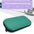 thumbnail image 3 of Walson Stethoscope Storage Bag Shockproof Mesh Organizer Zipper Solid Color EVA Safe Multi-functional Outdoors Home Supplies green, 3 of 6