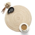 thumbnail image 3 of Amzcrzy Chemin de Table Napperons Ronds Napperons de Table Cuisine Table de Souper Coussinets Résistants à la Chaleur 35Cm Circle Place Napperons Tapis de Table, 3 of 4