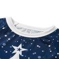 thumbnail image 4 of Family Matching Christmas Pajamas Set   Snowflake Tree Print Long Sleeve Tops Long Pants for Parents Kids, 4 of 8