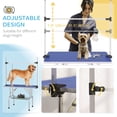 thumbnail image 4 of PawHut Table de Toilettage pour Chien Réglable avec 2 Élingues de Sécurité, Bleu, 4 of 10