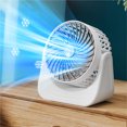 thumbnail image 1 of Limited Time Deal Iumwxz Desktop Mini Desktop Small Fan Desk Fan USB Charging High Wind Three Speed Silent Dormitory Home Circulation Fan Fan for Bedroom Home Decor, 1 of 8