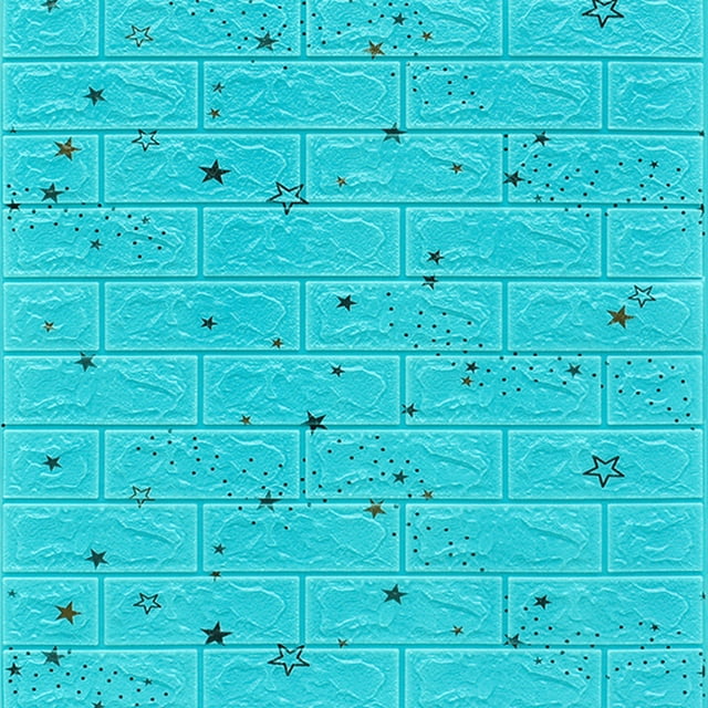 Autocollants Muraux 3D en Mousse PE Gris 70x77cm Autocollants Muraux