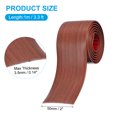thumbnail image 2 of Uxcell Self Adhesive Floor Transition Strip 3.3'x 2" Vinyl Walnut, 2 of 7