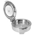 thumbnail image 4 of Stainless Steel Round Buffet Chafer,Stainless Steel Round Buffet Buffet Catering Warmer Stainless Steel Chafing Dish Extended Durability, 4 of 12