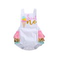thumbnail image 1 of Fortune Baby Girl Sleeveless Romper Ice Cream Print Ruffle Jumpsuit,0-3 Y, 1 of 9