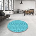 thumbnail image 4 of Ahgly Tapis Rectangulaire Lavable en Machine Intérieur Transitionnel Turquoise Foncé Vert, 6 Pieds x 9 Pieds, 4 of 7