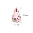 thumbnail image 2 of Unique Bargains 20Pack Teardrop Sew On Rhinestone - 8x5mm Glass Teardrop Crystal Rhinestones in Gold Prong Setting (Pink), 2 of 7
