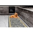 thumbnail image 2 of Gloria Non Slip Rubber Back Kitchen Rug Kitchen Runner Kitchen Mat Anti Slip Carpet (Floral-Gray Runner (20"x59")), 2 of 6