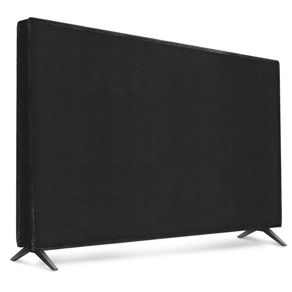 kwmobile Housse Anti-Poussière pour Téléviseur 32 Pouces - Étui en Tissu Protecteur pour Téléviseurs à Écran Plat Intérieur - Noir